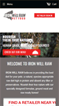 Mobile Screenshot of ironwillrawdogfood.com